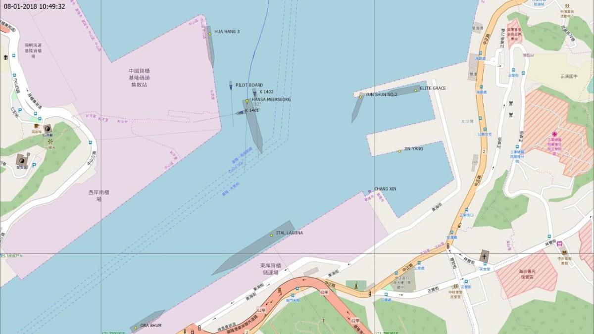 térkép keelung port