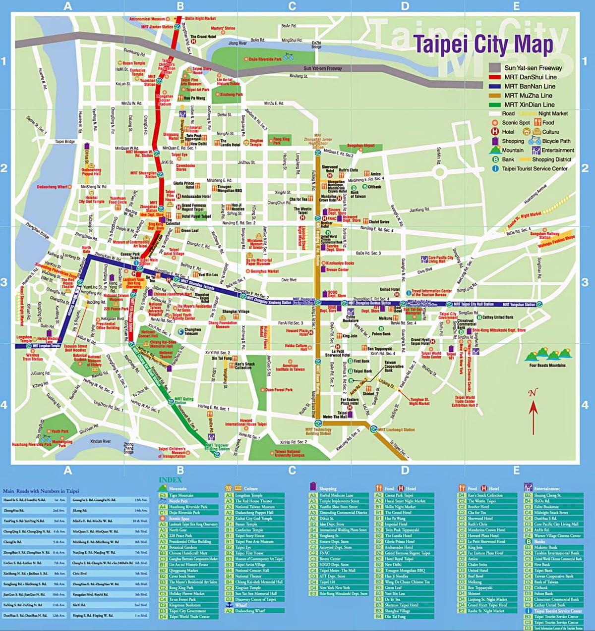 Taipei busz útvonal térkép
