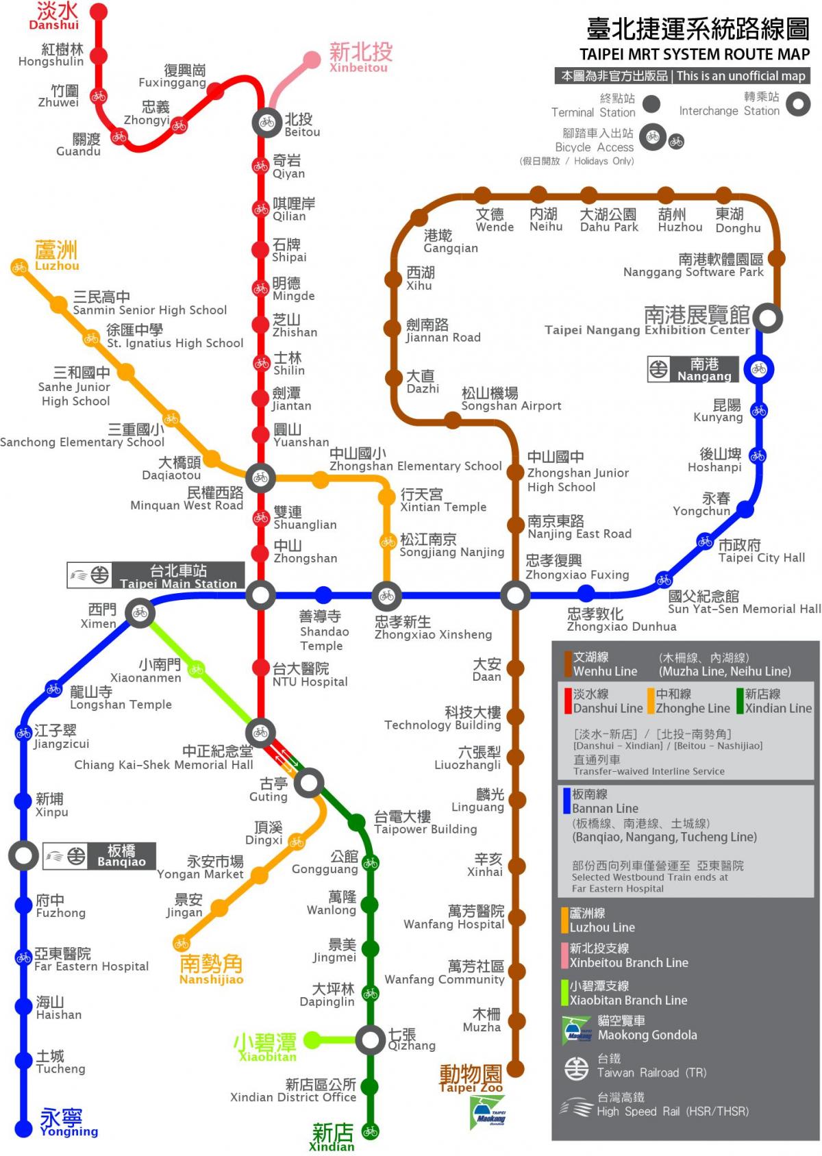 thsr Taipei station térkép