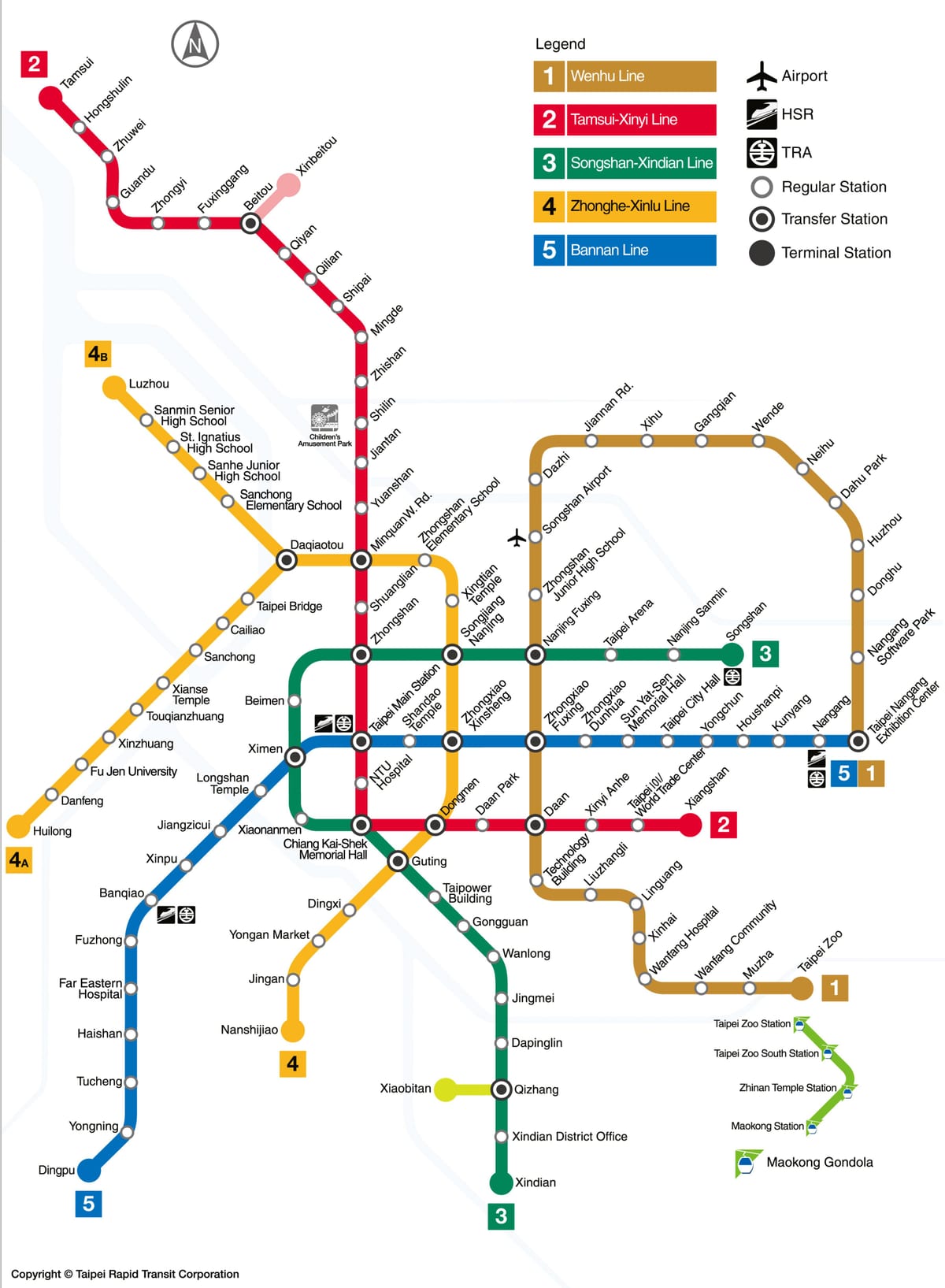 Taipei útvonal térkép