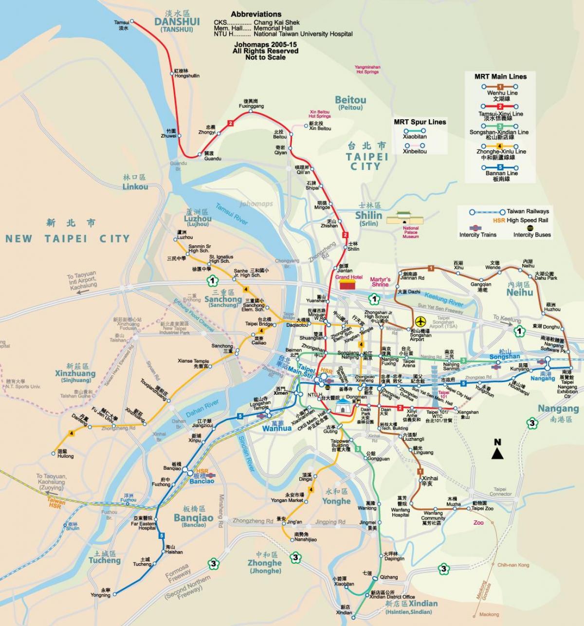 Taipei city térkép