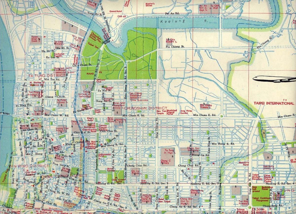 Taipei területén térkép