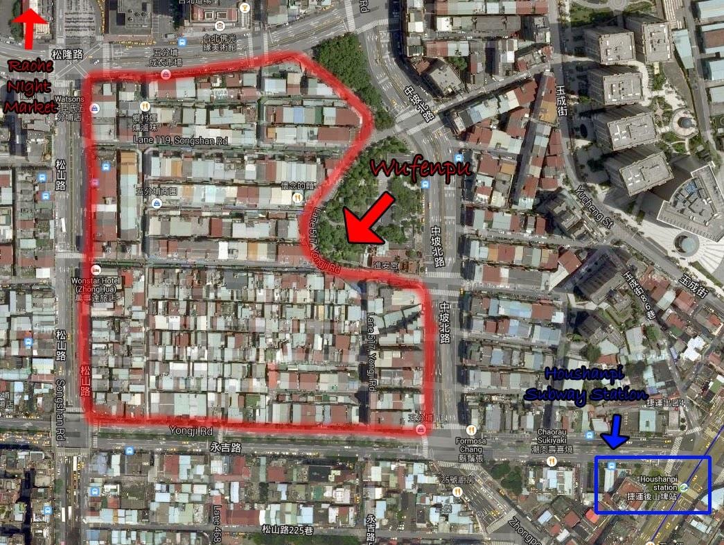 térkép wufenpu Taipei