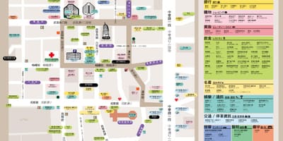 Ximending bevásárló negyed térkép