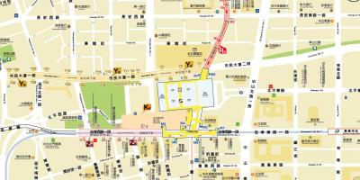 Térkép Taipei city mall