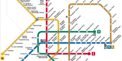 Taipei mrt vonal térkép