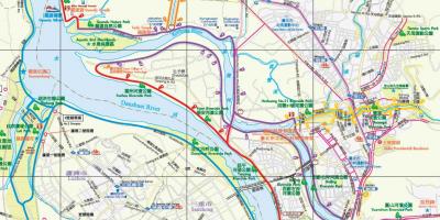 Térkép Taipei kerékpárút