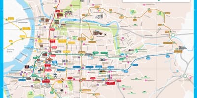 Taipei turisztikai látnivalók térkép