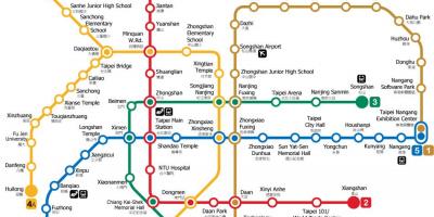 Taipei metró térkép