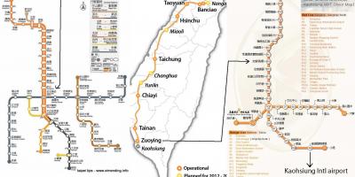 Térkép Taipei nagysebességű vasúti állomás