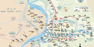 Taipei fő pályaudvar térkép