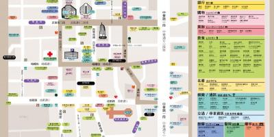Ximending bevásárló negyed térkép